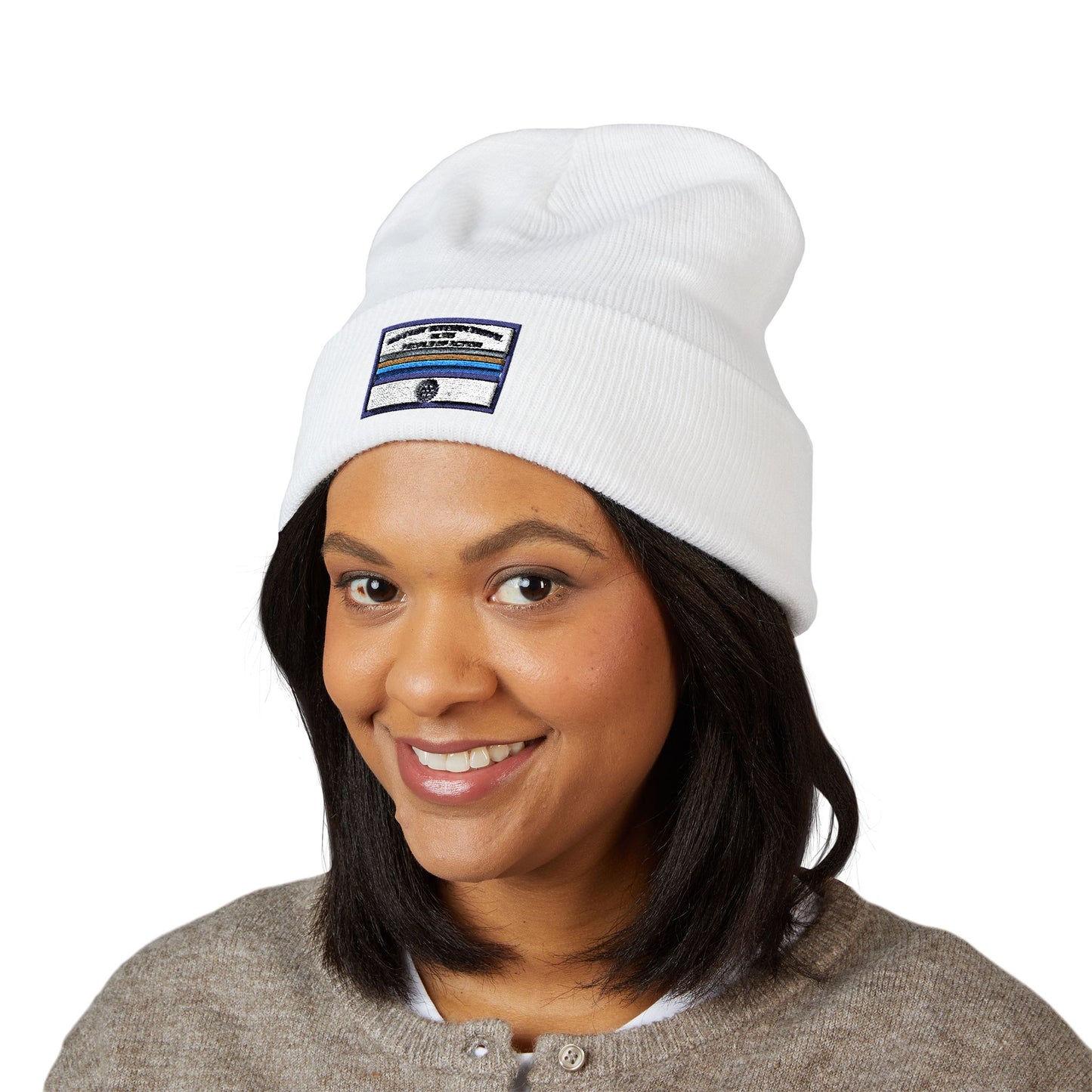 Classic Cuffed Beanie with Personalized Embroidery | Cozy Winter Hat, Customizable Headwear, Rotary International
