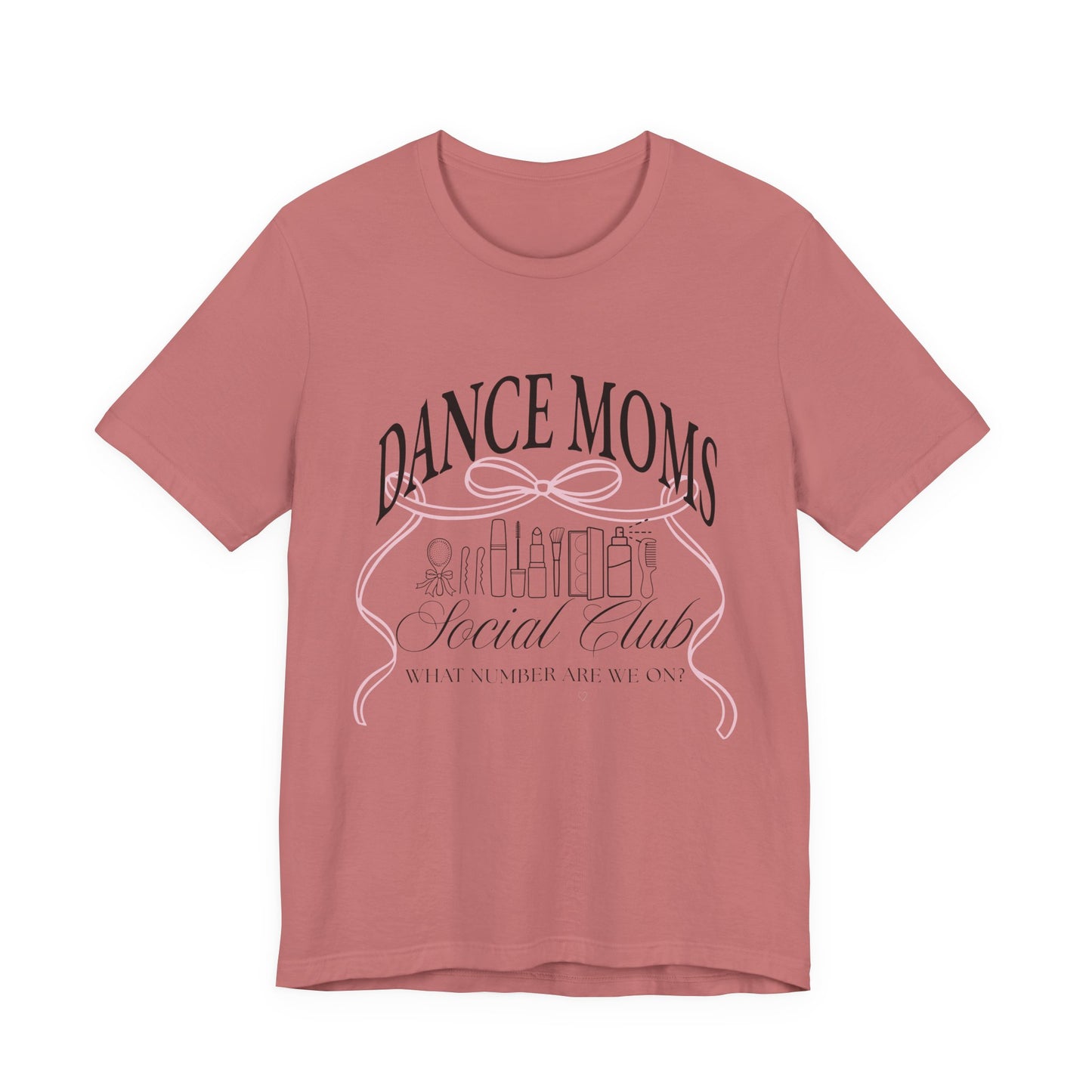 Dance Moms Social Club Tee | Ballet Beauty Icons, Pink Ribbon Script
