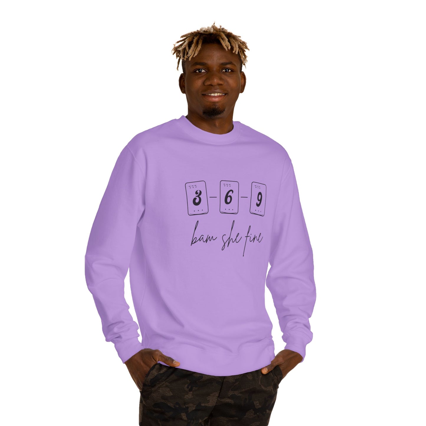 369 bam she fine Mahjong Crewneck Sweatshirt