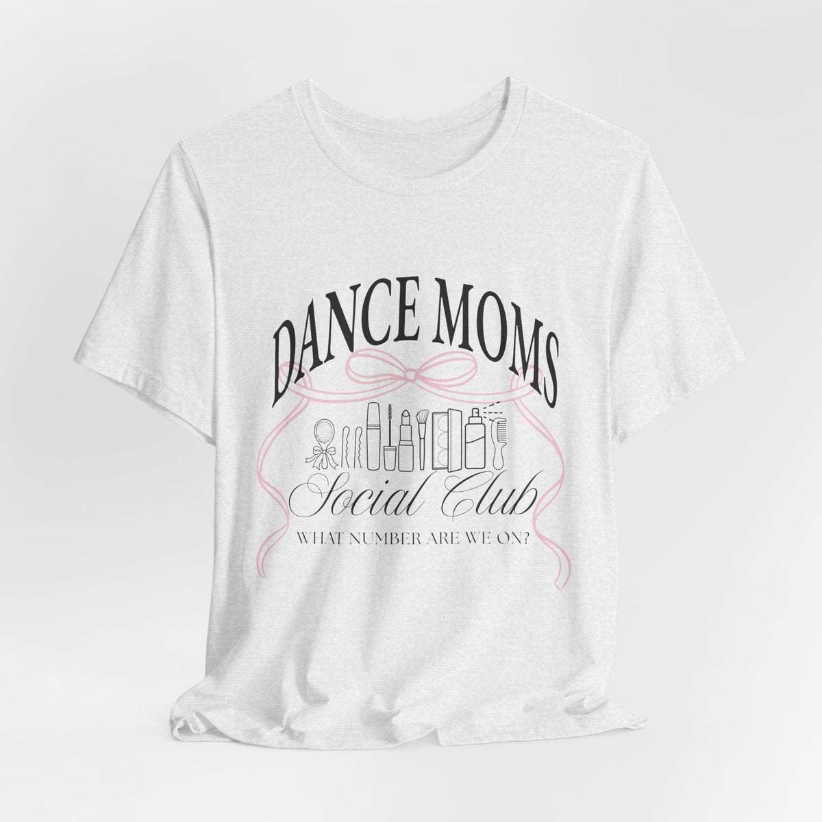 Dance Moms Social Club Tee | Ballet Beauty Icons, Pink Ribbon Script