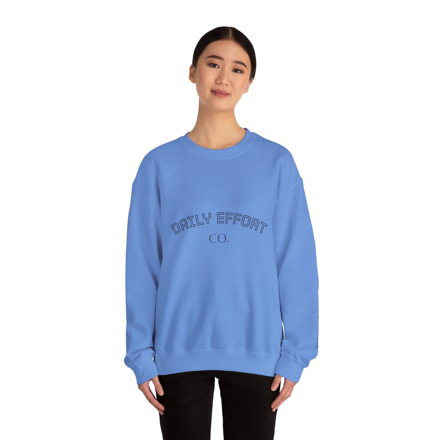 Daily Effort Unisex Crewneck Sweatshirt - Cozy Casual Wear, Everyday Comfort, Gift for Motivators, Trendy Wardrobe Addition