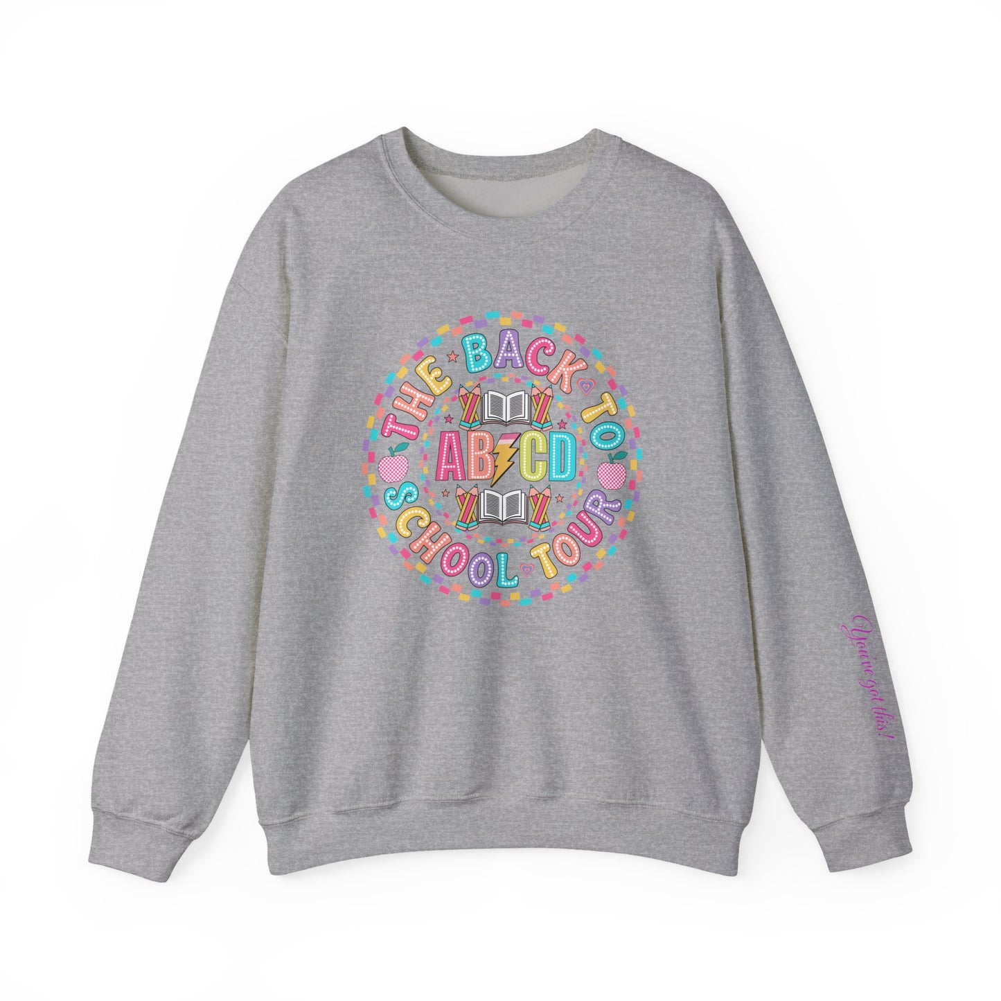 Back to School Crewneck Sweatshirt, Cozy School Apparel, Unisex Sweatshirt