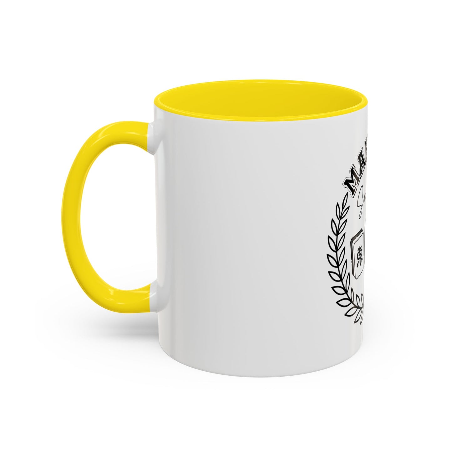 Mahjong Social Club Accent Coffee Mug — Mahjong Tiles Tea Cup (11/15oz)
