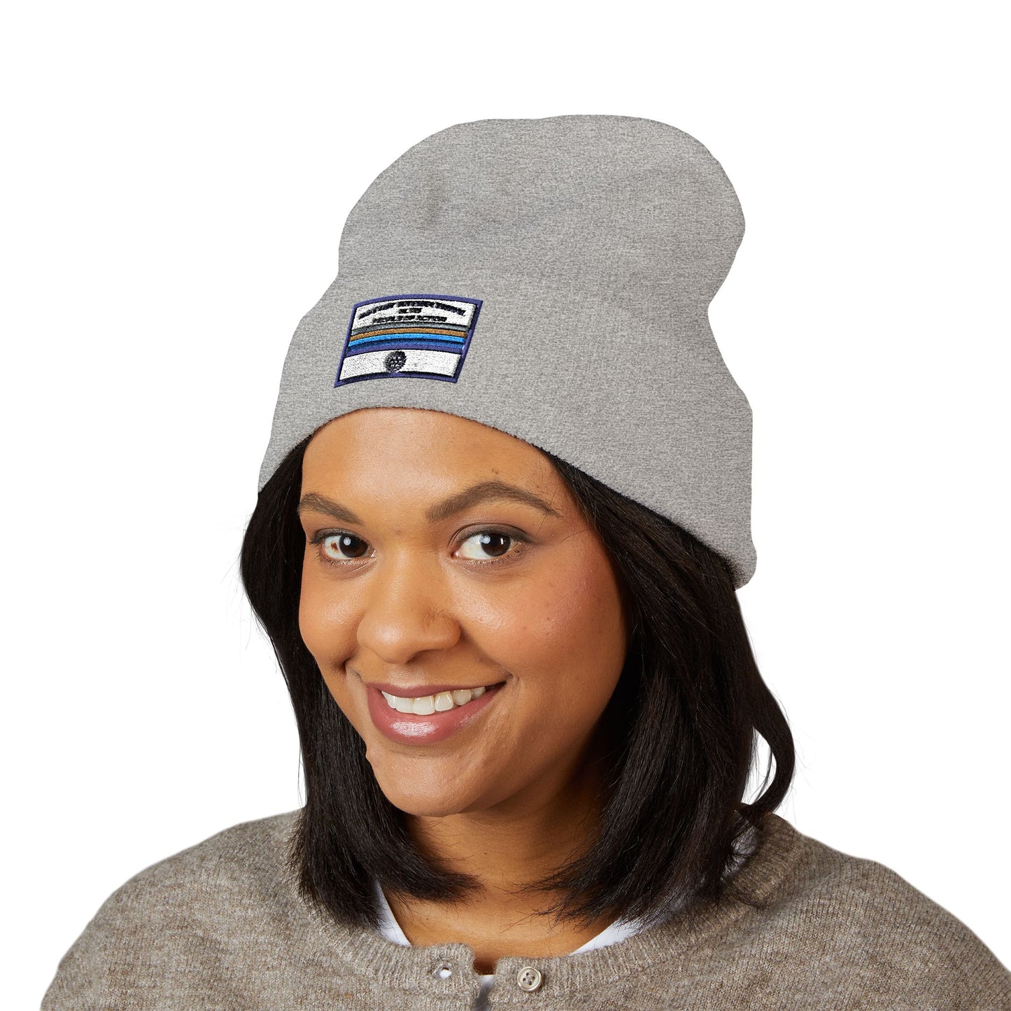 Classic Cuffed Beanie with Personalized Embroidery | Cozy Winter Hat, Customizable Headwear, Rotary International