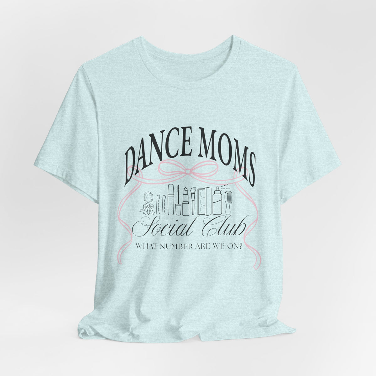 Dance Moms Social Club Tee | Ballet Beauty Icons, Pink Ribbon Script