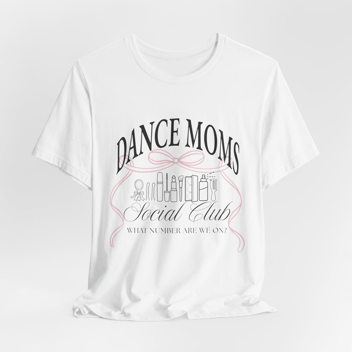 Dance Moms Social Club Tee | Ballet Beauty Icons, Pink Ribbon Script