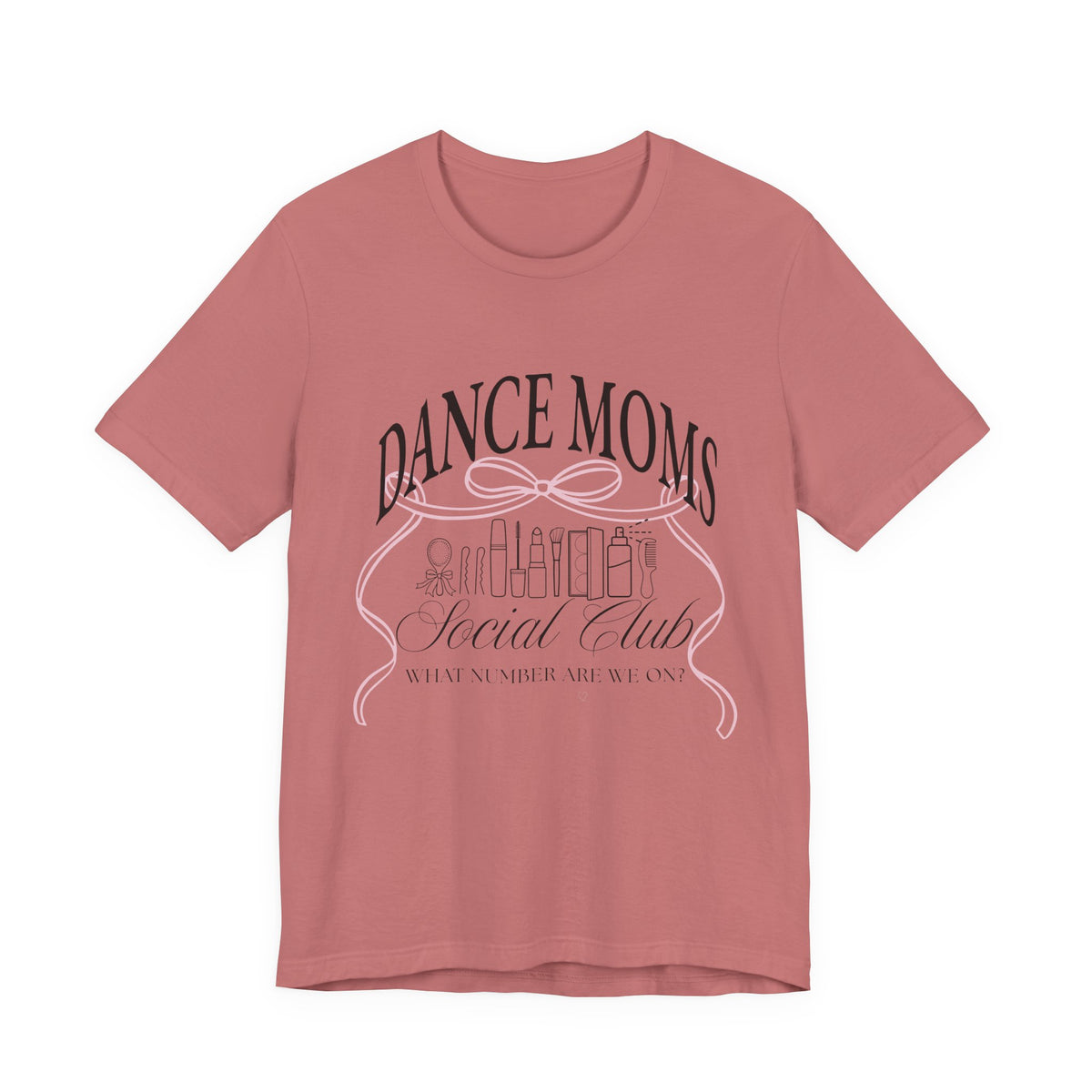 Dance Moms Social Club Tee | Ballet Beauty Icons, Pink Ribbon Script
