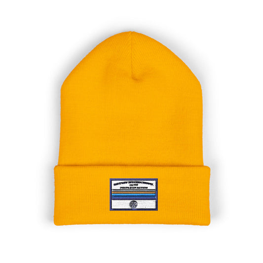 Classic Cuffed Beanie with Personalized Embroidery | Cozy Winter Hat, Customizable Headwear, Rotary International