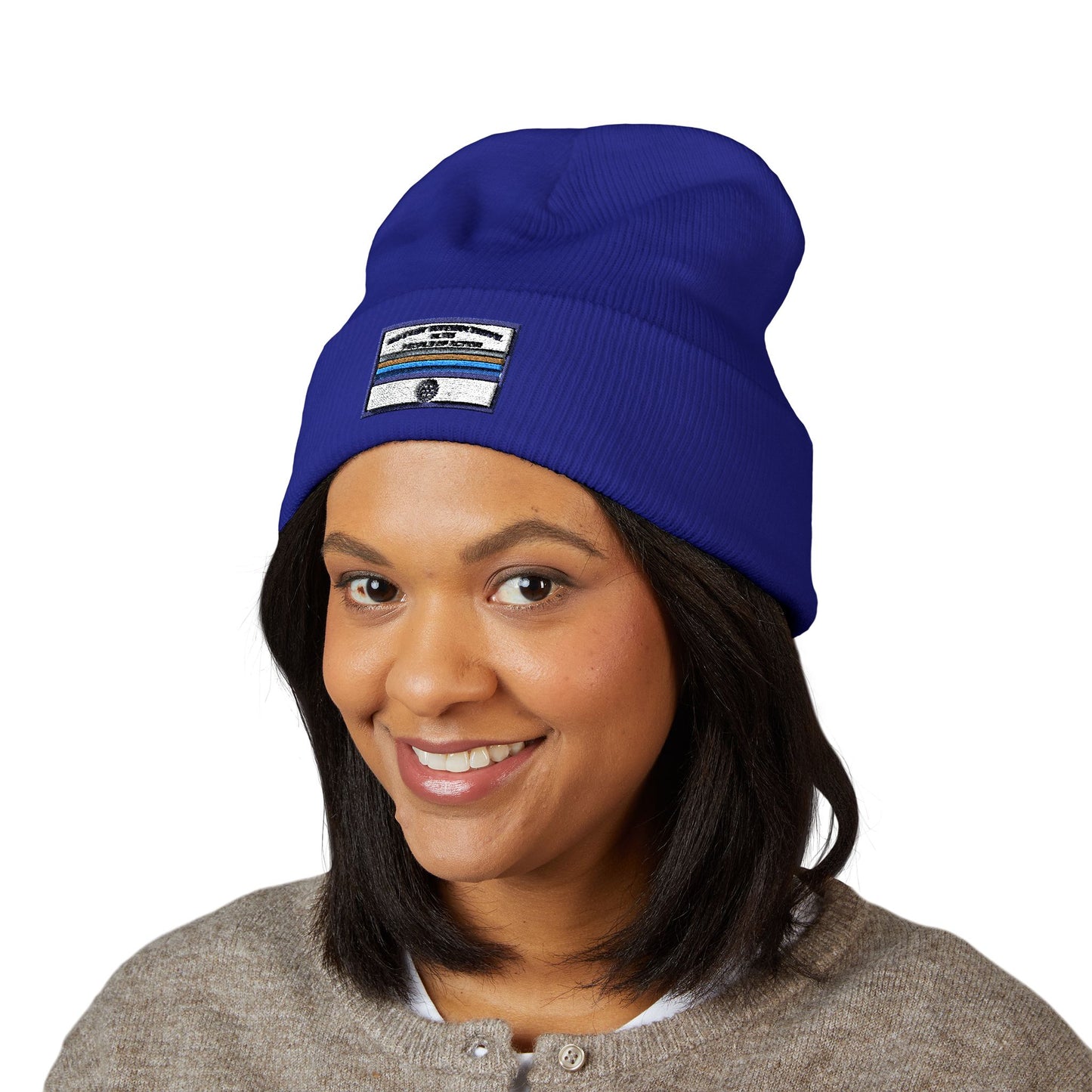 Classic Cuffed Beanie with Personalized Embroidery | Cozy Winter Hat, Customizable Headwear, Rotary International