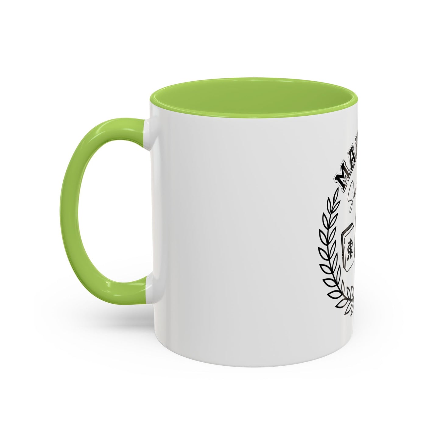 Mahjong Social Club Accent Coffee Mug — Mahjong Tiles Tea Cup (11/15oz)