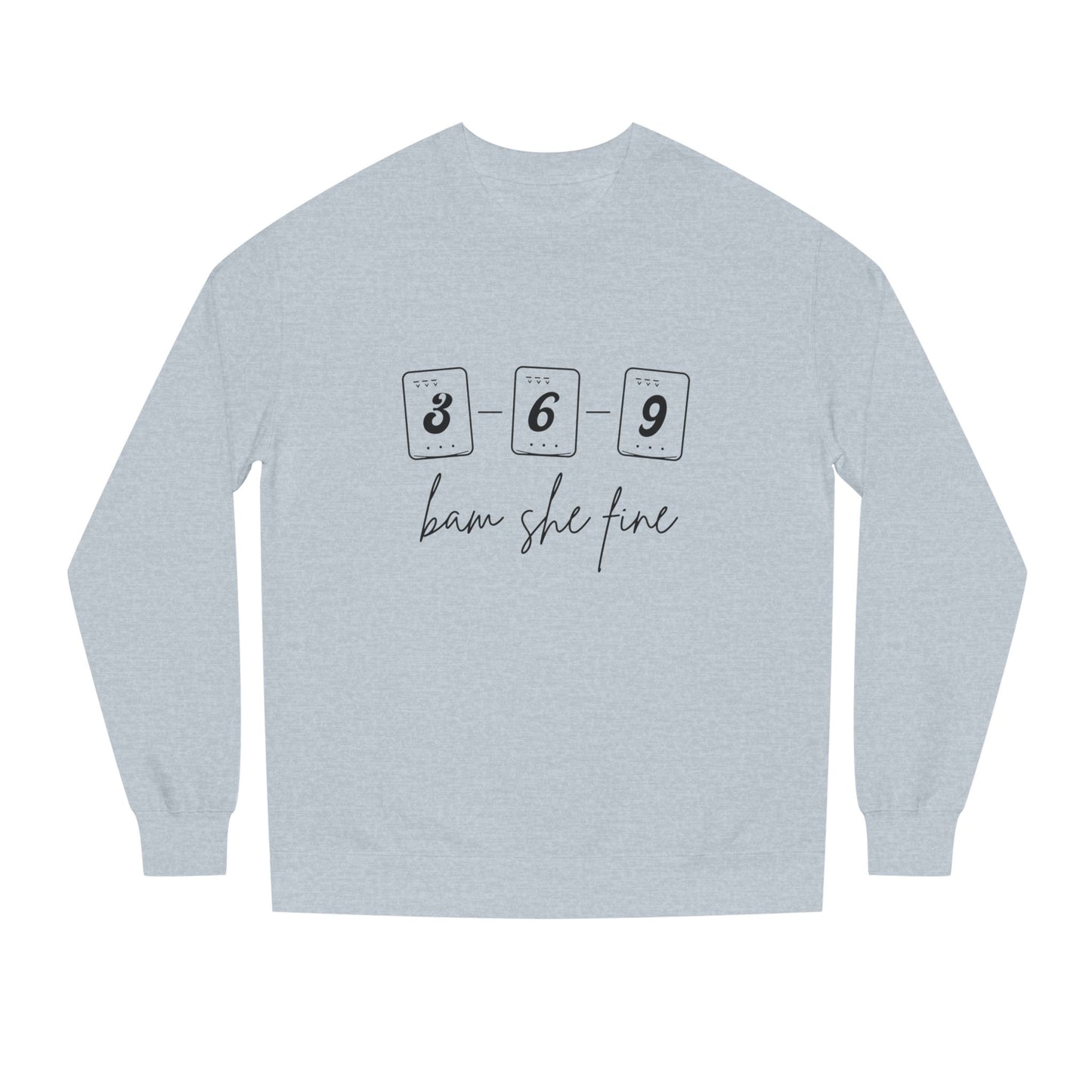 369 bam she fine Mahjong Crewneck Sweatshirt