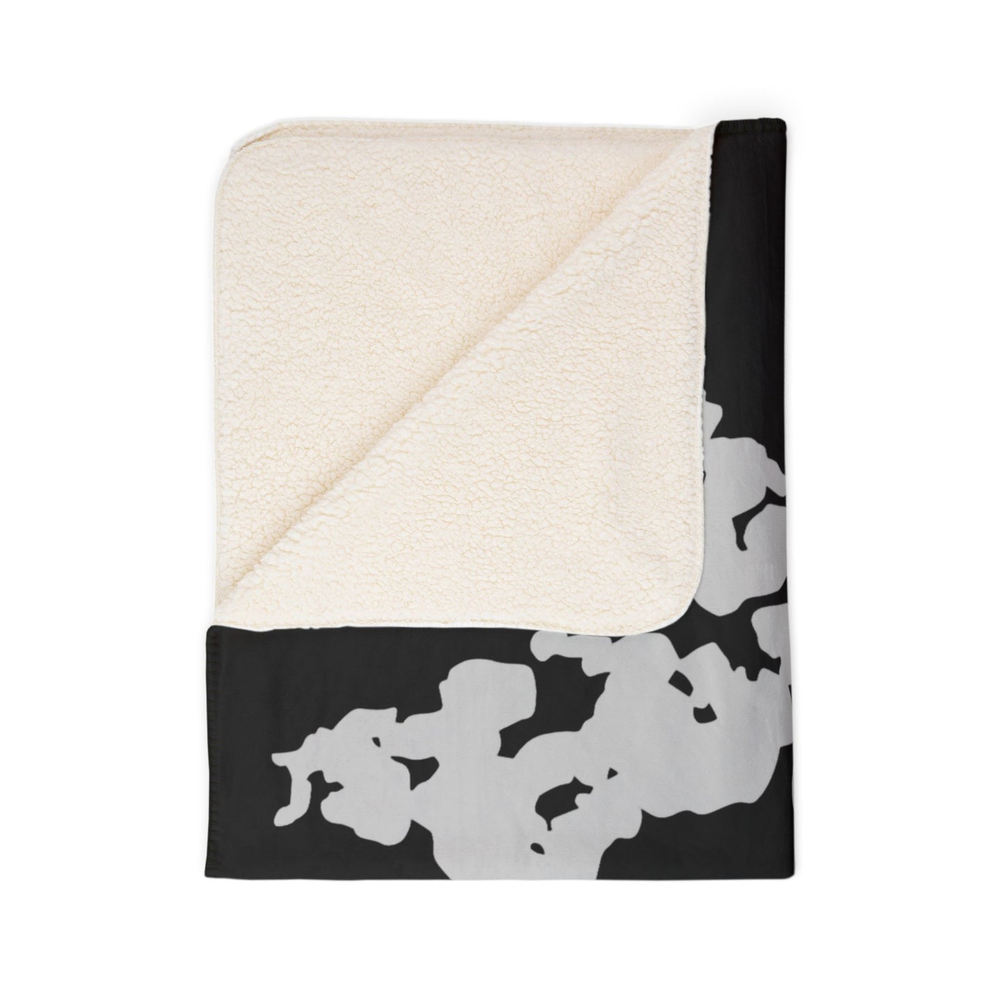 Fleece Sherpa Blanket — LMDA Dance Silhouette Lake Minnetonka Map Throw