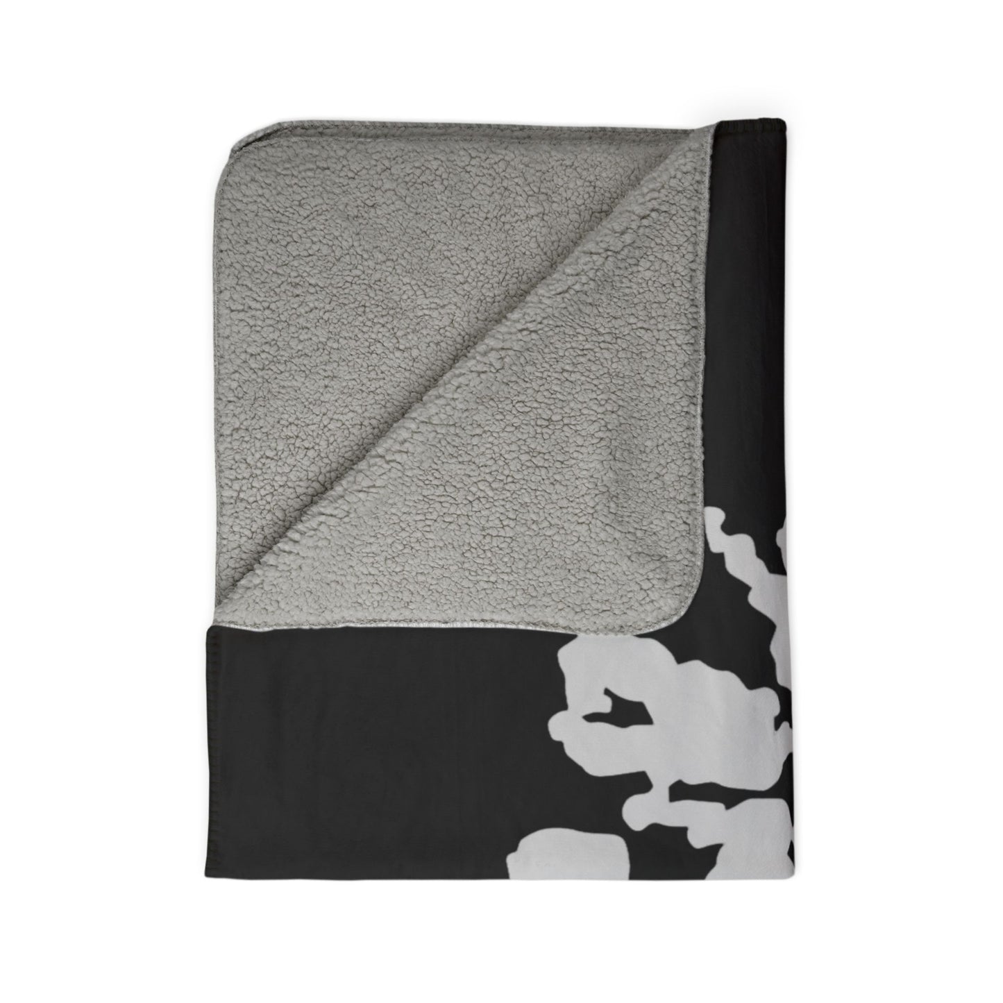 Fleece Sherpa Blanket — LMDA Dance Silhouette Lake Minnetonka Map Throw