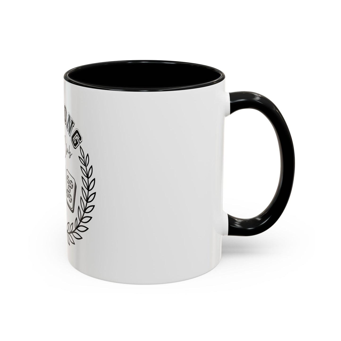 Mahjong Social Club Accent Coffee Mug — Mahjong Tiles Tea Cup (11/15oz)