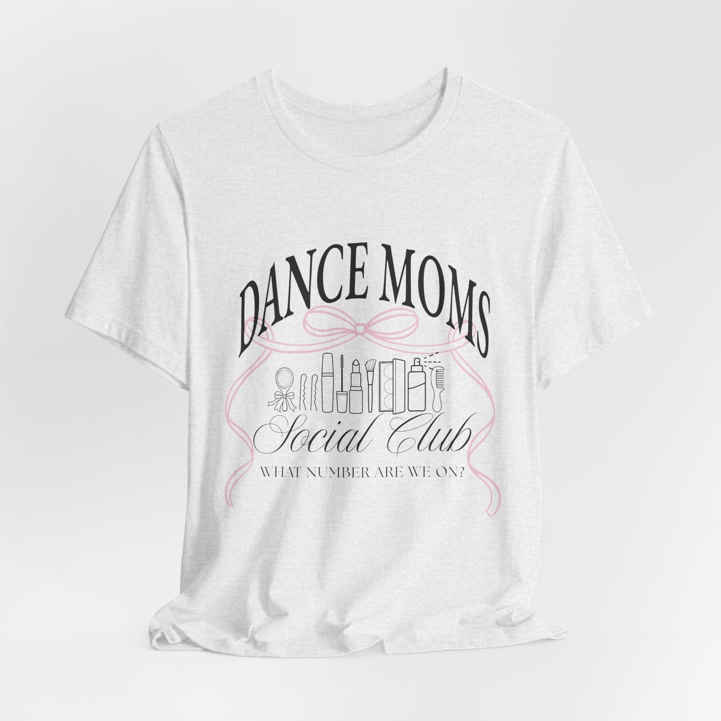 Dance Moms Social Club Tee | Ballet Beauty Icons, Pink Ribbon Script