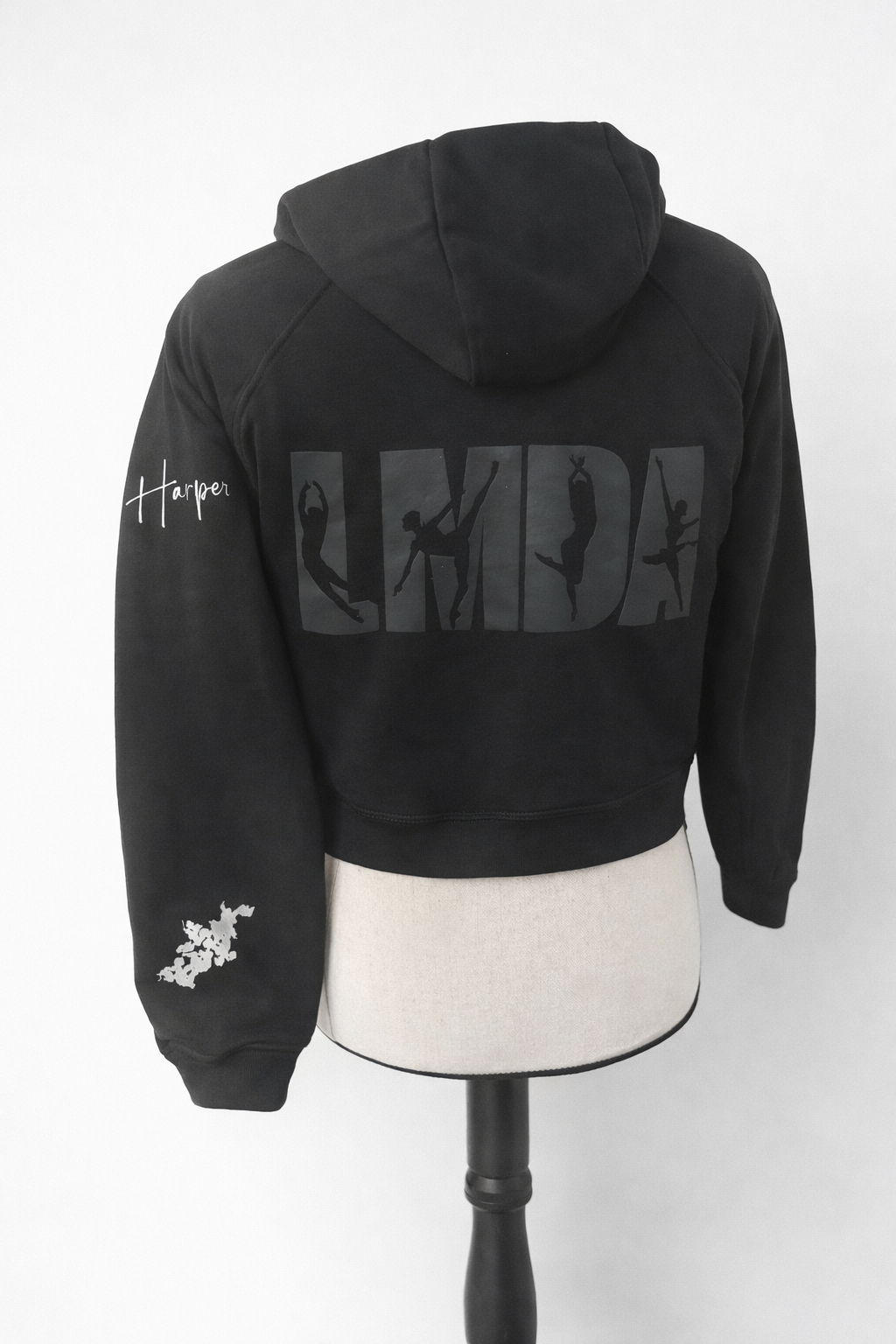 Scuba LMDA Hoodie with Black Puff Letters