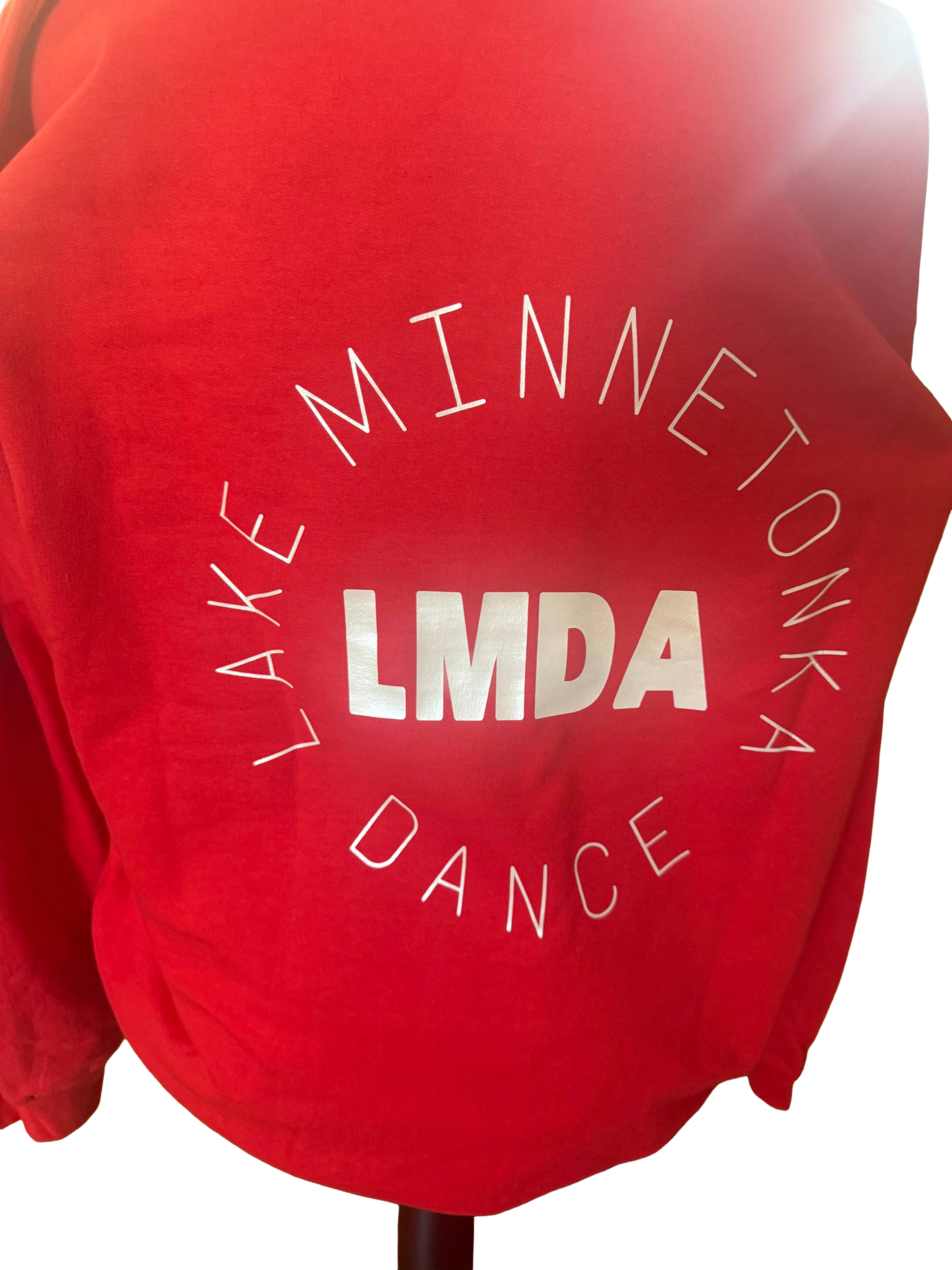 LMDA on neck and Lake Minnetonka Dance LMDA on back